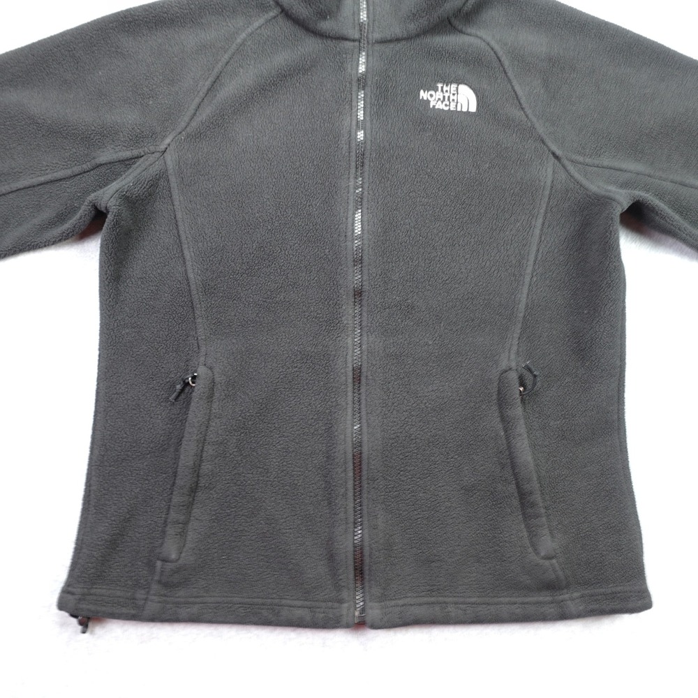 The North Face Fleece Jacket Womens Medium Black Outdoor Full Zip - Picture 3 of 15